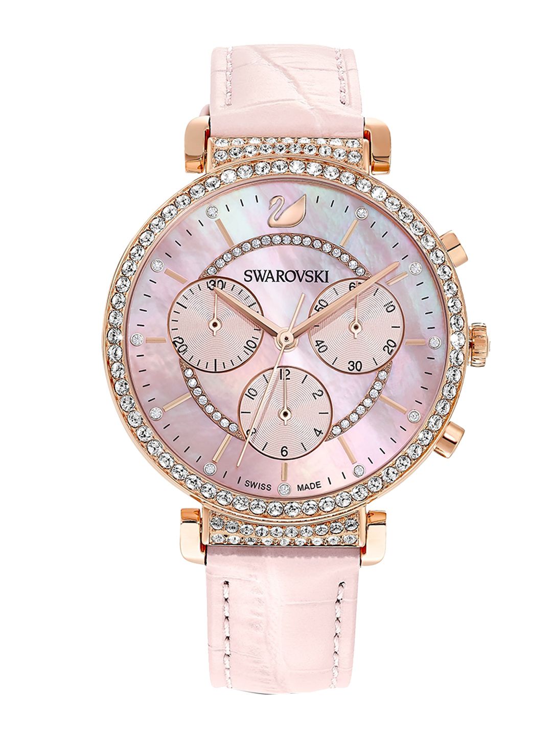 SW@ROVSKI Women Passage Chrono Ls Rose Mop Pro