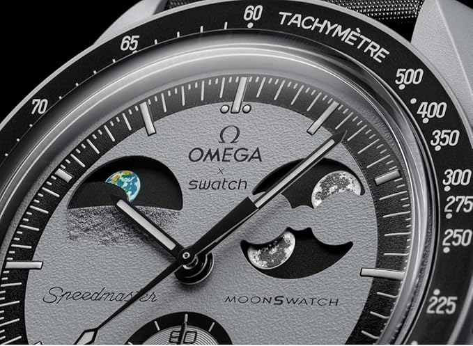 Swatch MoonSwatch 0mega x Mission to Earthphase Bioceramic Wrist Watch