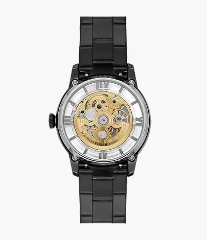 F_ssil Townsman Automatic Black Stainless Steel Watch
