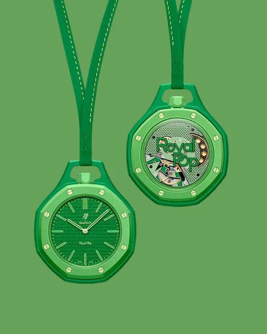 Au_emars Piguet x Swatch | GREEN EIGHT - Royal Pop Collection|