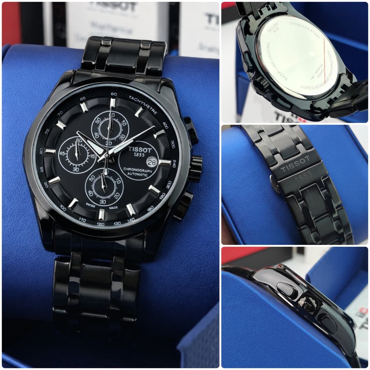 Tis_ot Couturier Automatic Chronograph – Black Dial & PVD Case