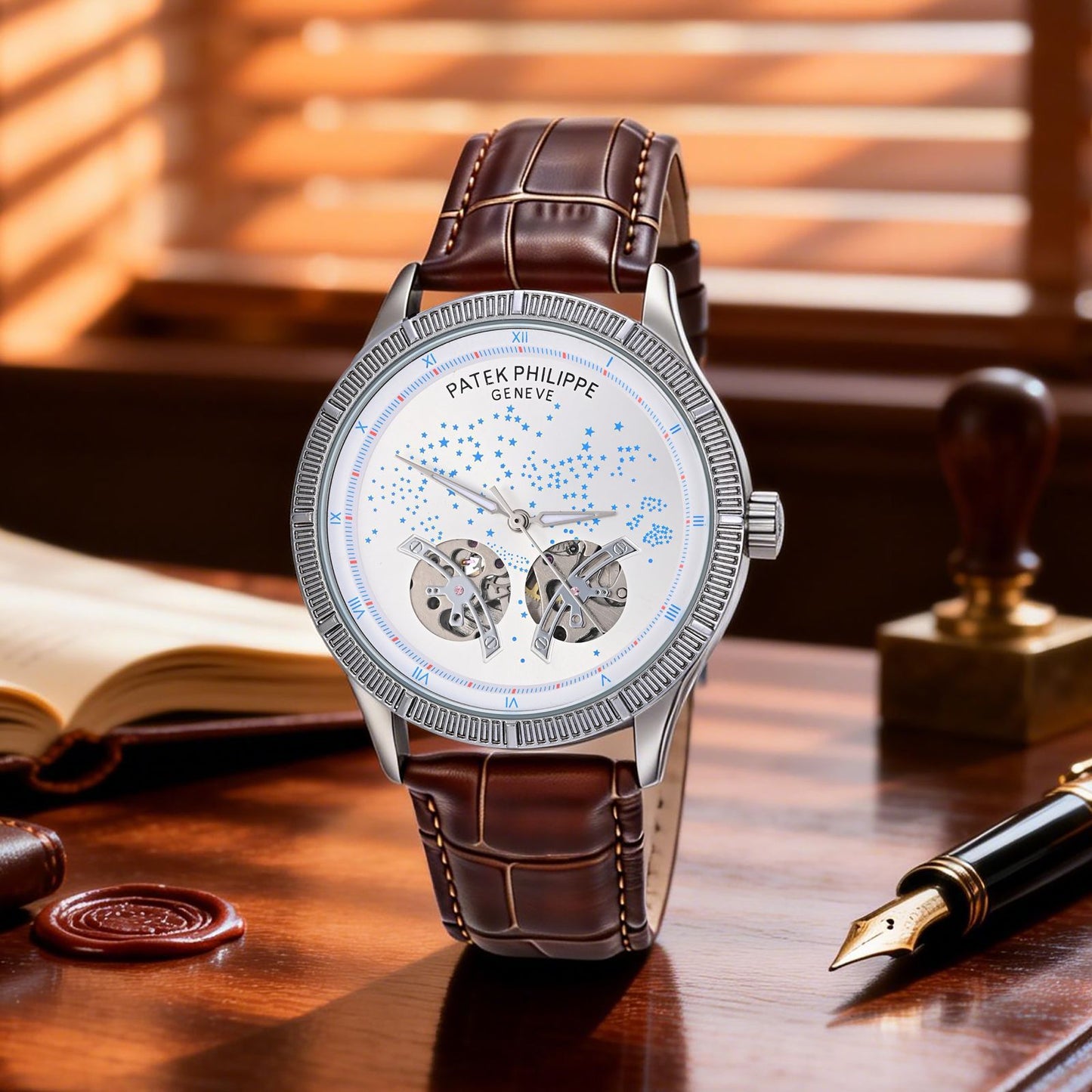 P@tek Phi_ippe Grand Complications "Sky Moon" Celestial - White Dial