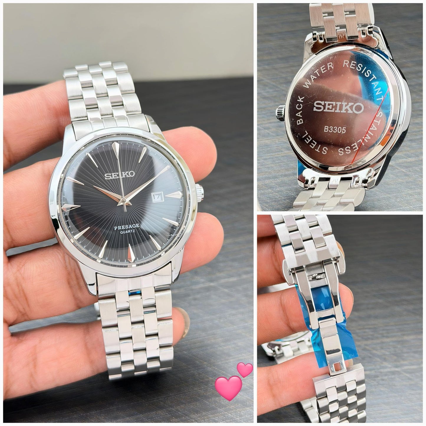 S_iko Presage "Cocktail Time" Black Dial