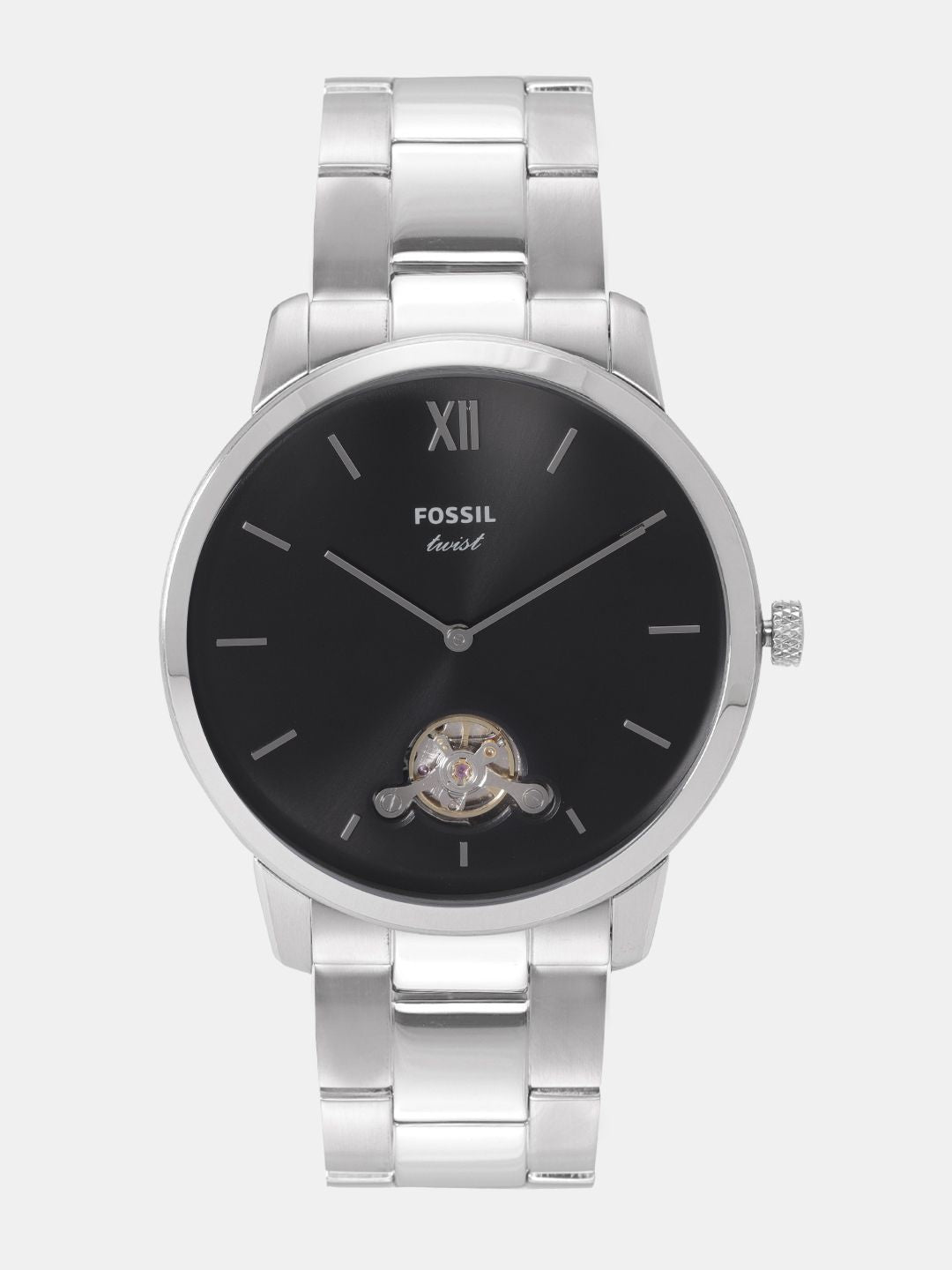 Title Fo_sil Townsman Automatic Men Watch - Black Dial