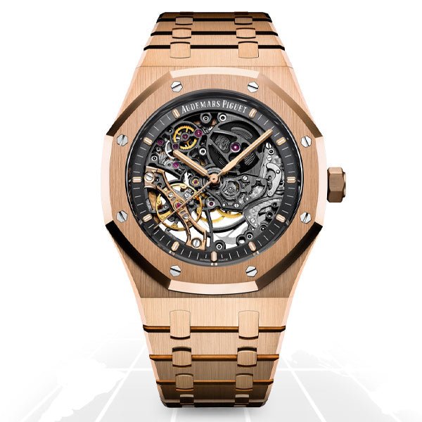 Au_emars Piguet Royal Oak Double Balance Wheel Openworked - Rose Gold