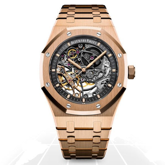 Au_emars Piguet Royal Oak Double Balance Wheel Openworked - Rose Gold