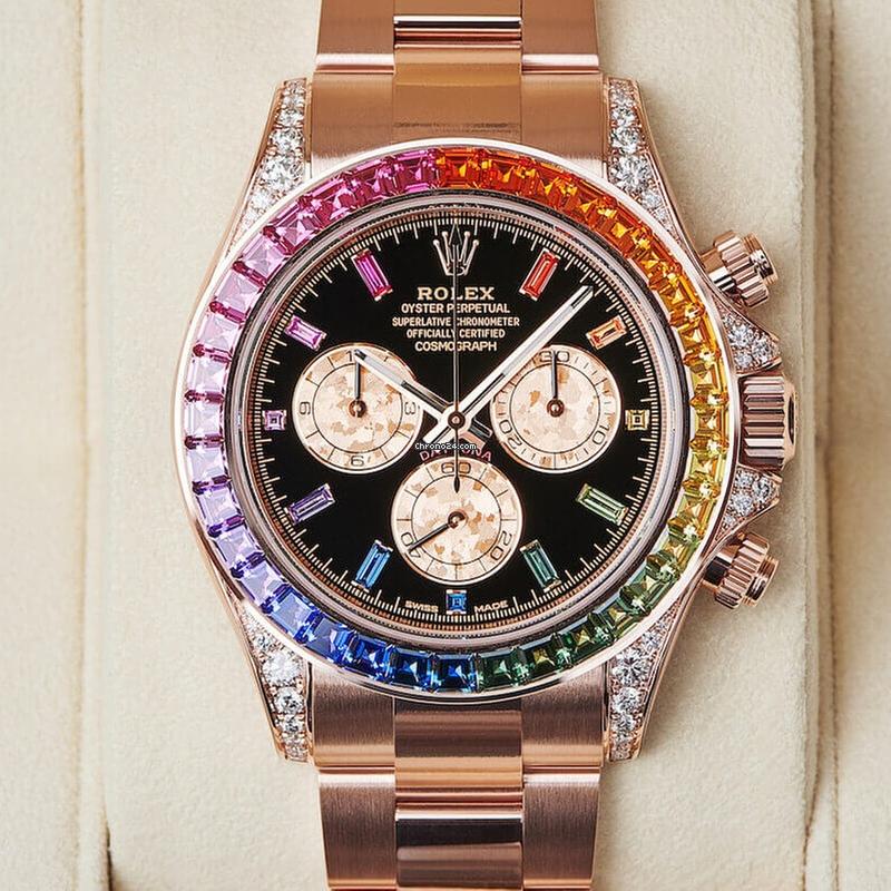 R_lex Daytona Rainbow Watch