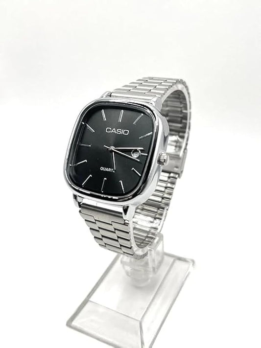 C#sio Watch for Men Stainless Steel Black Dial Quartz