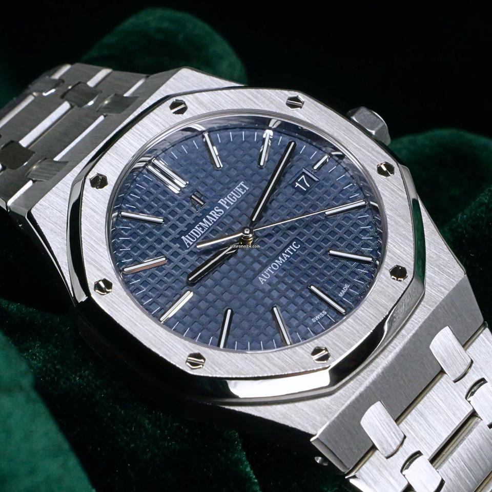Aud@mars Piguet Royal Oak Selfwinding Steel Blue Dial