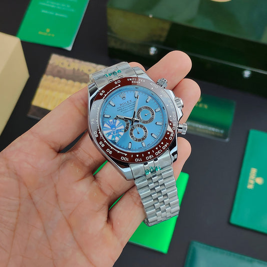 Ro_ex Daytona Jubilee For Ice Blue Dial Automatic Watch