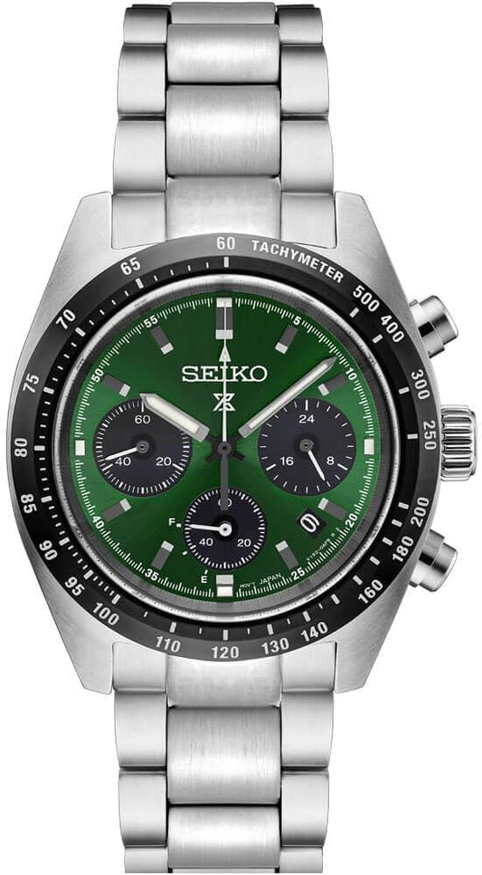 S_iko Prospex SPEEDTIMER Automatic Men's Green Dial watch