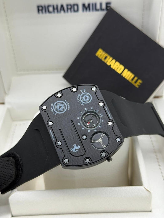 Ric@rd Mille RM UP-01 Ferrari Ultra-Thin – Limited Edition Titanium - Full Black