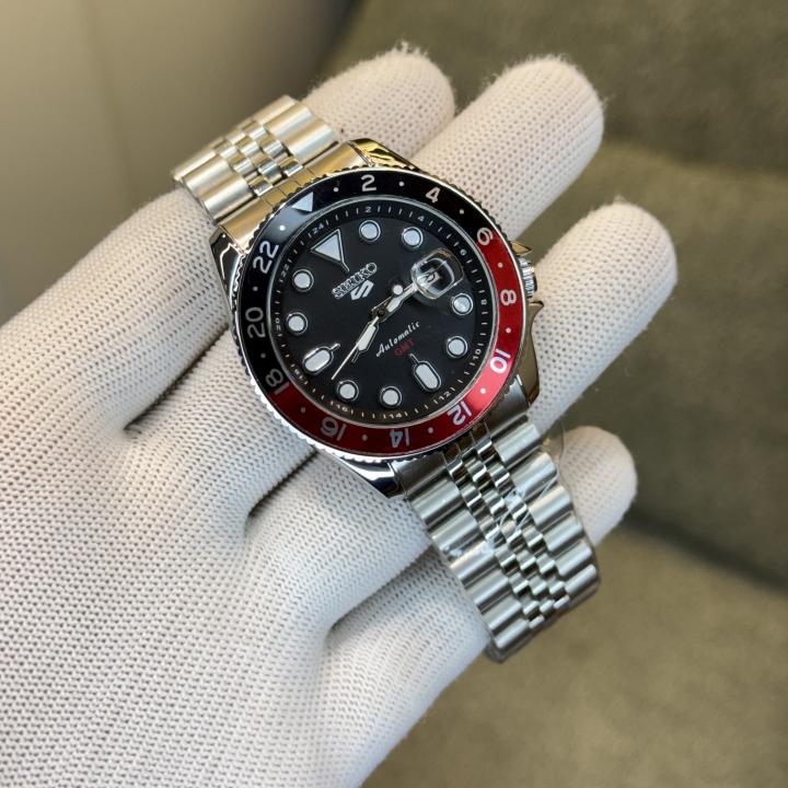 S_iko 5 Sports SKX GMT Bi-Colour Black - Red