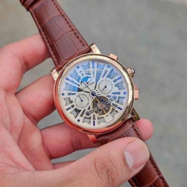 C@rtier Rose Gold Automatic Watch