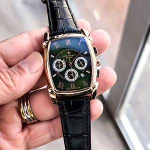 P@tek Philippe Gondolo Chronograph Emerald Green Dial & Black Alligator Strap