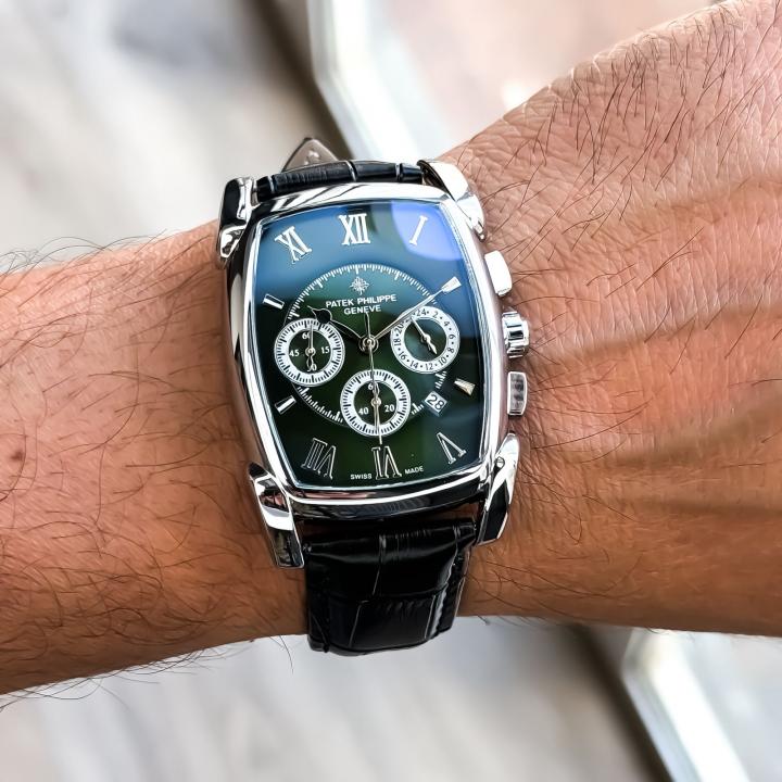 P@tek Philippe Gondolo Chronograph Emerald Green Dial & Black Alligator Strap