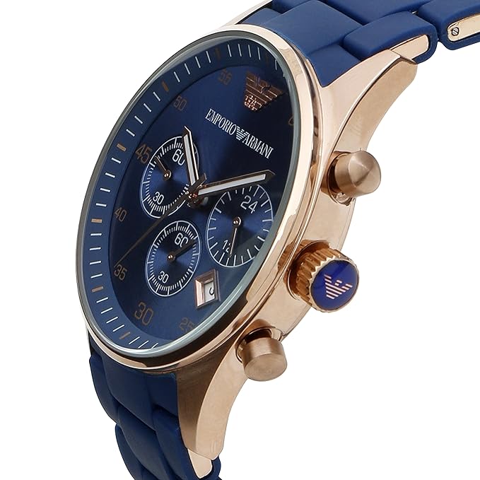 E_porio @rmani Analog Silicon Royal Blue Dial Men's Watch