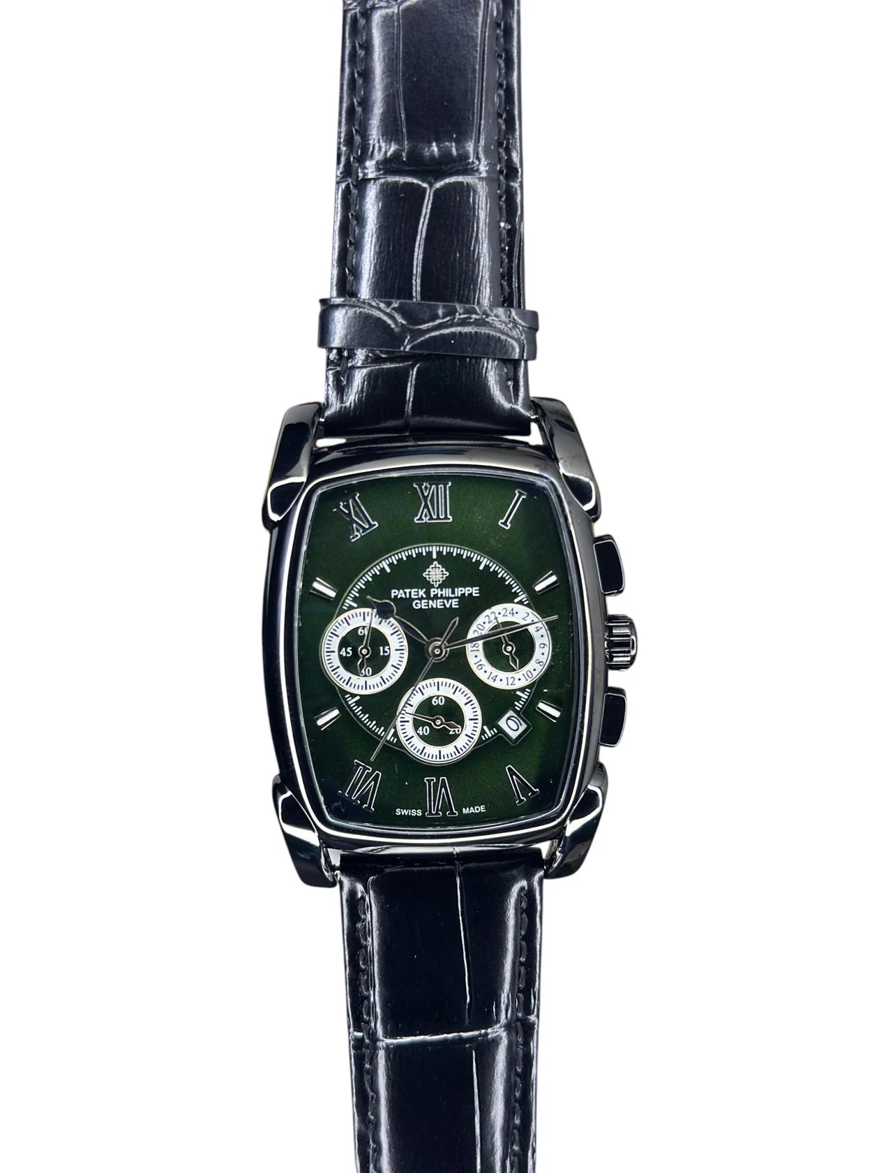 P@tek Philippe Gondolo Chronograph Emerald Green Dial & Black Alligator Strap
