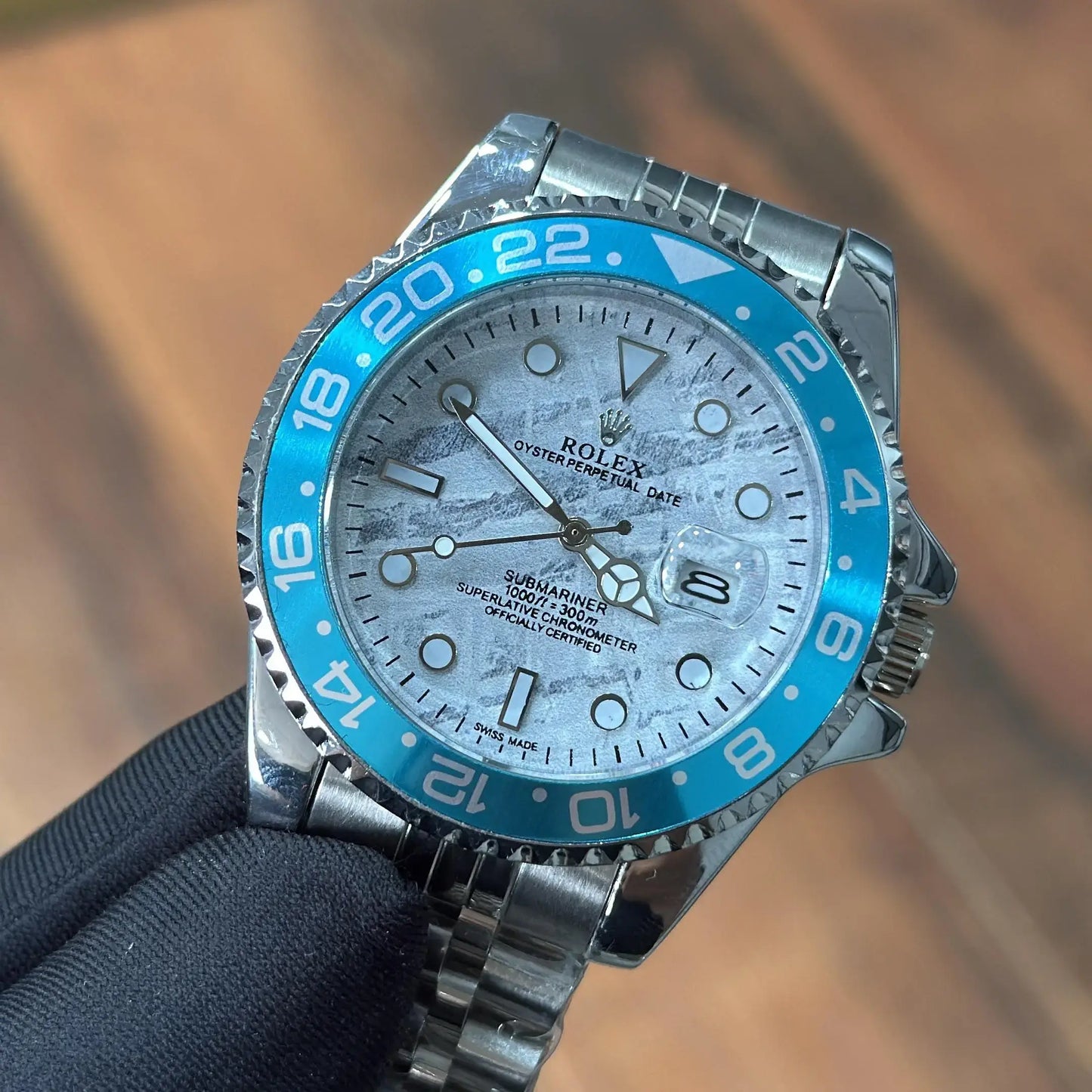 R_lex GMT Master Ice Blue Watch