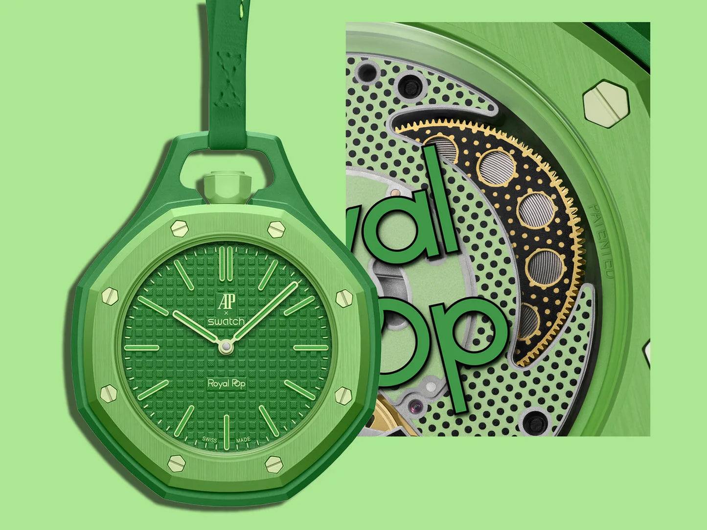Au_emars Piguet x Swatch | GREEN EIGHT - Royal Pop Collection|