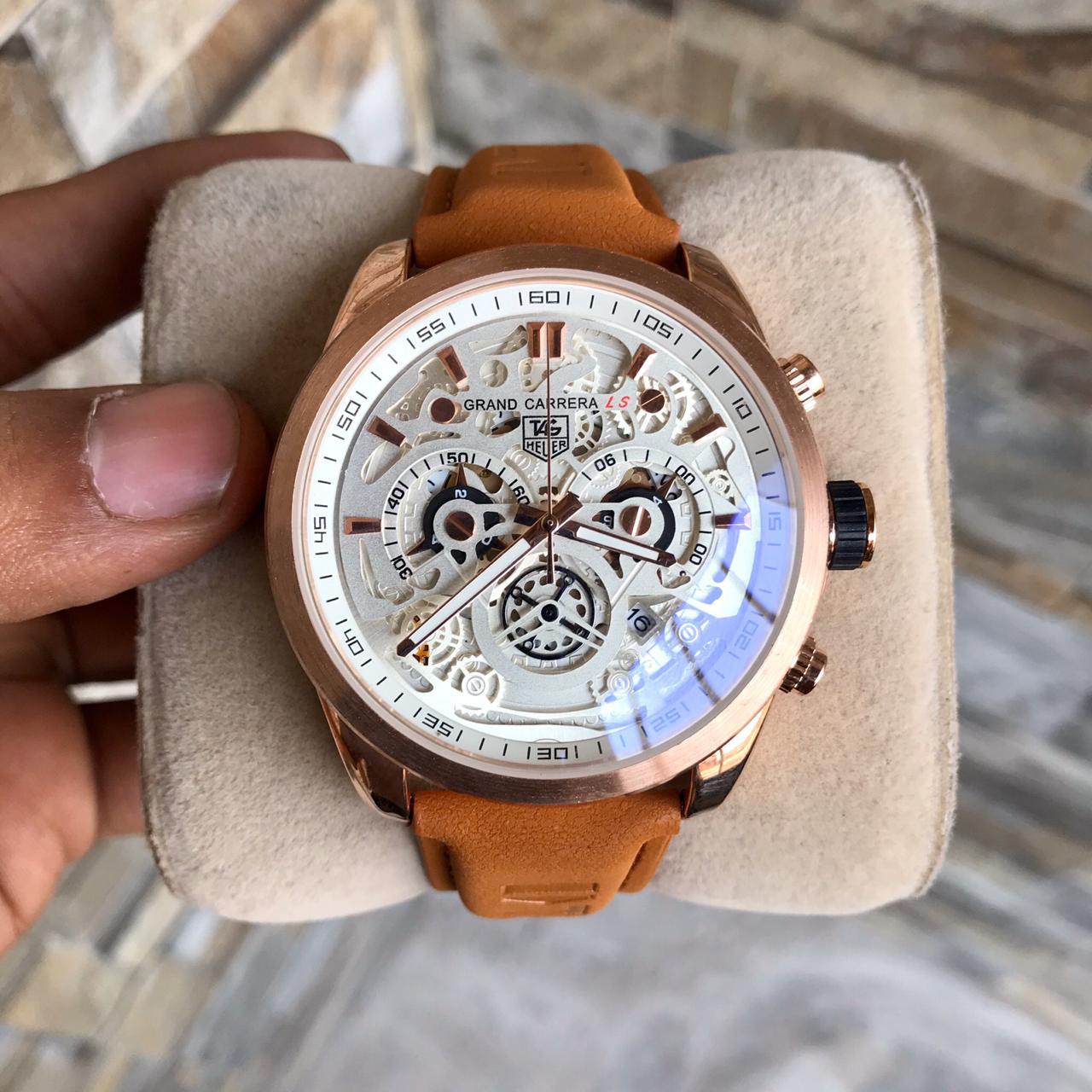 T@g Heuer Grand Carrera CR7 LS 7AA Premium Quality Men's