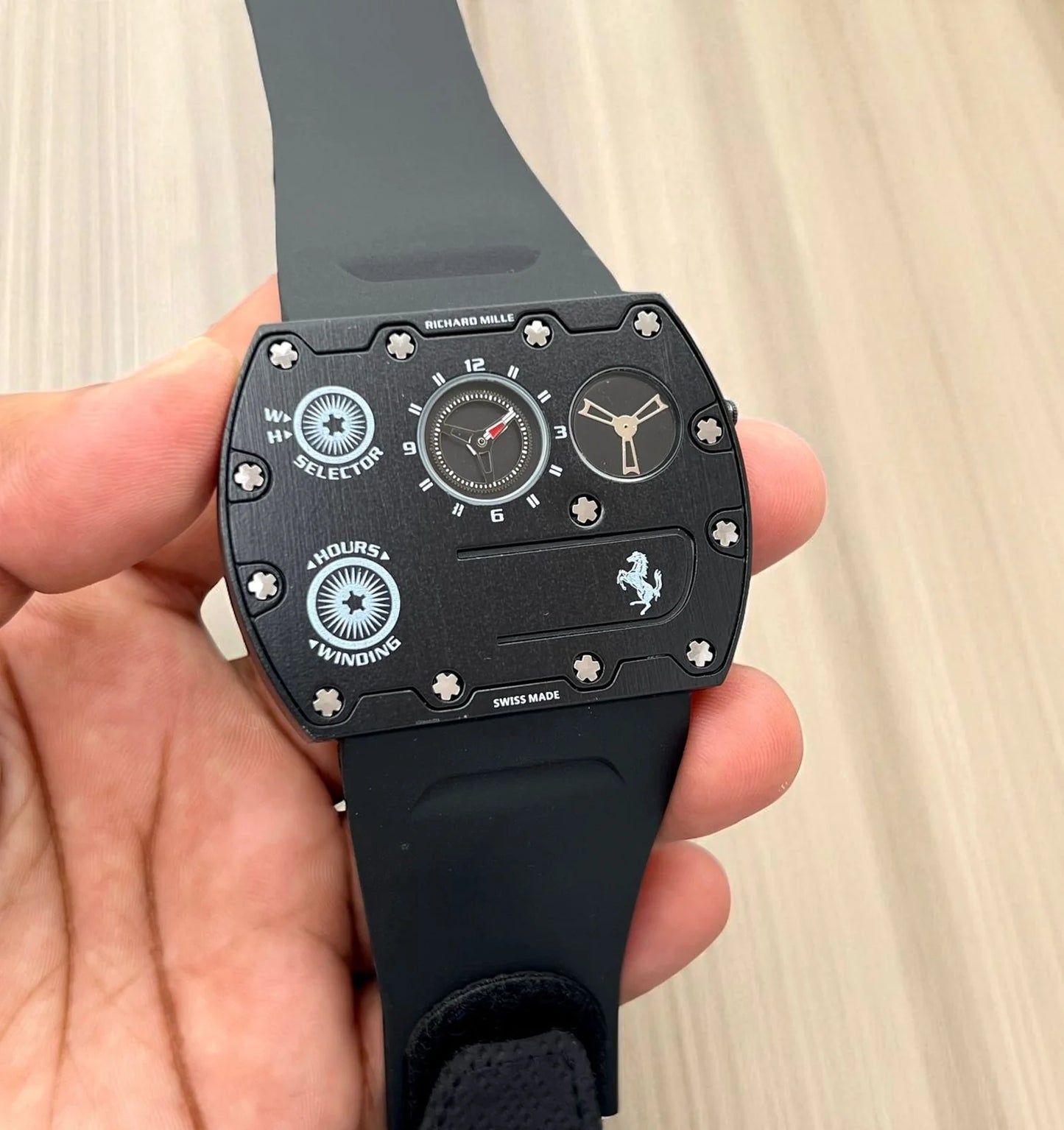 Ric@rd Mille RM UP-01 Ferrari Ultra-Thin – Limited Edition Titanium - Full Black