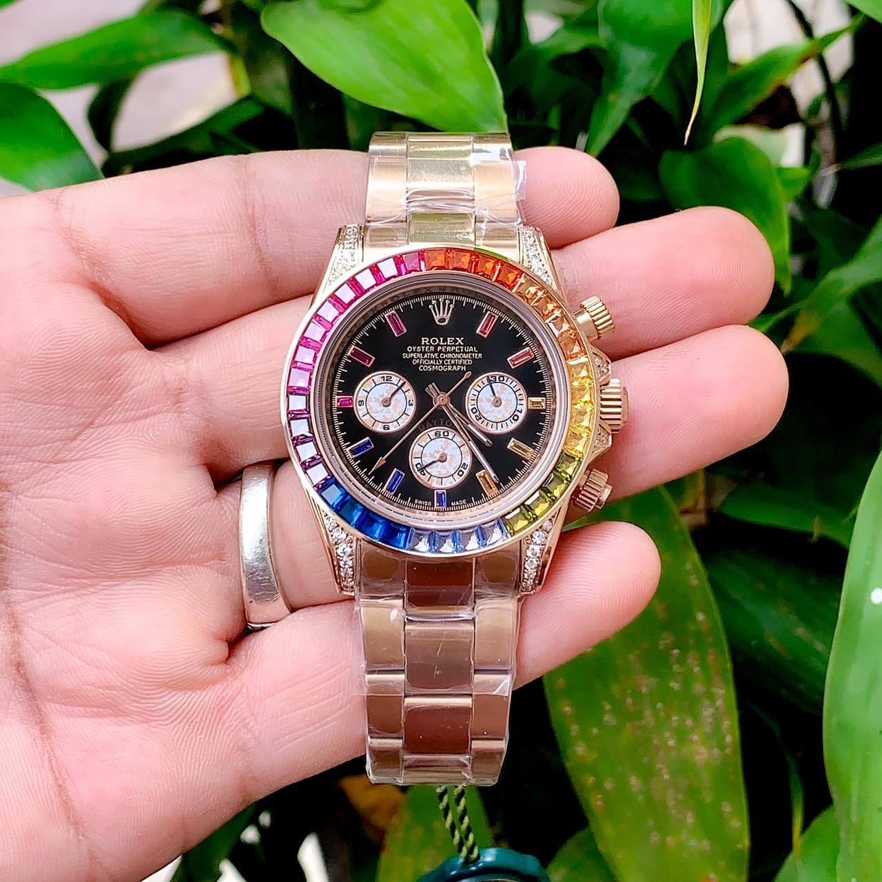 R_lex Daytona Rainbow Watch