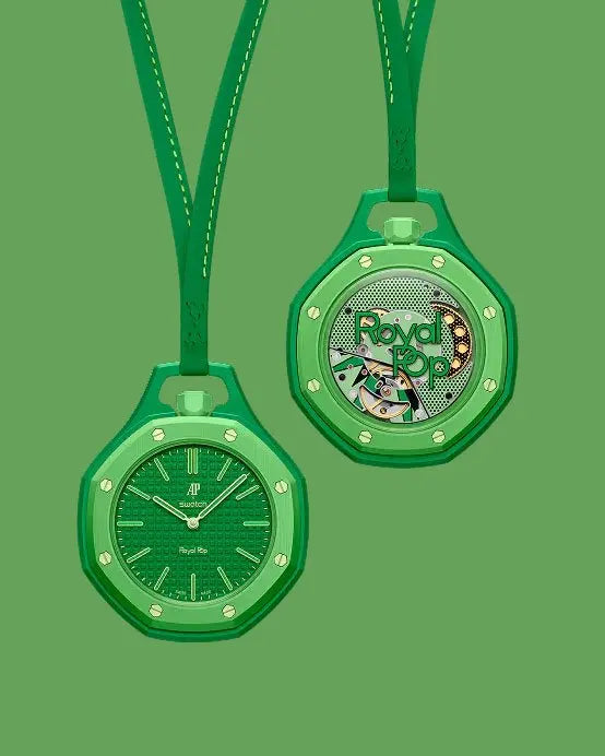 Au_emars Piguet x Swatch | GREEN EIGHT - Royal Pop Collection|