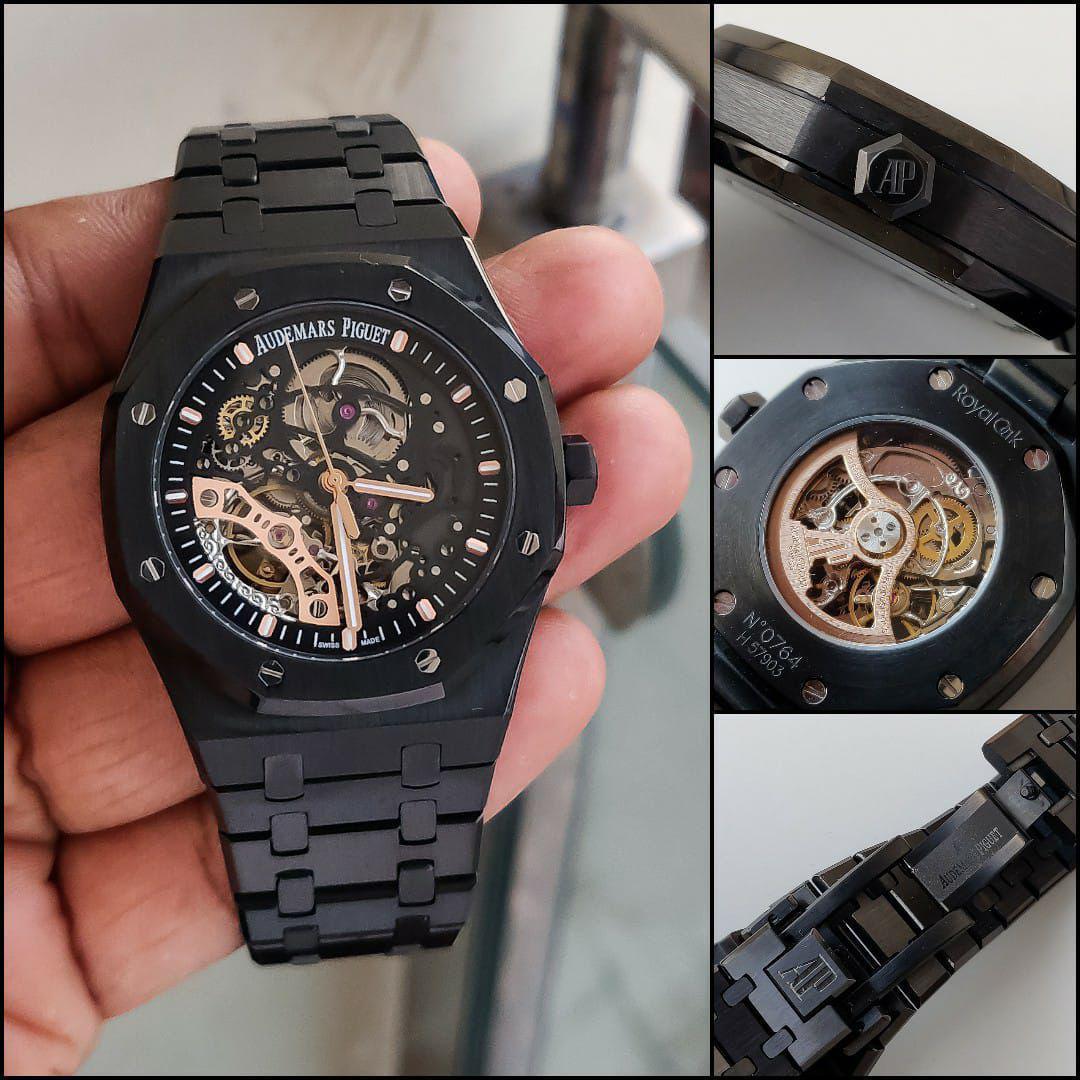 @udemars Pi_uet Royal Oak Double Balance Wheel Openworked – Stainless Steel Black