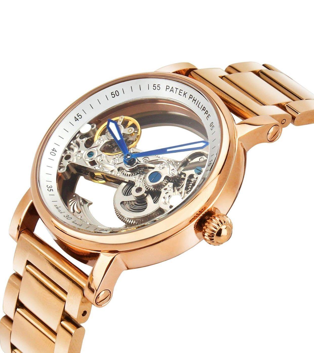 Pa_ek P_ilippe Complications Skeleton Rose Gold Watch