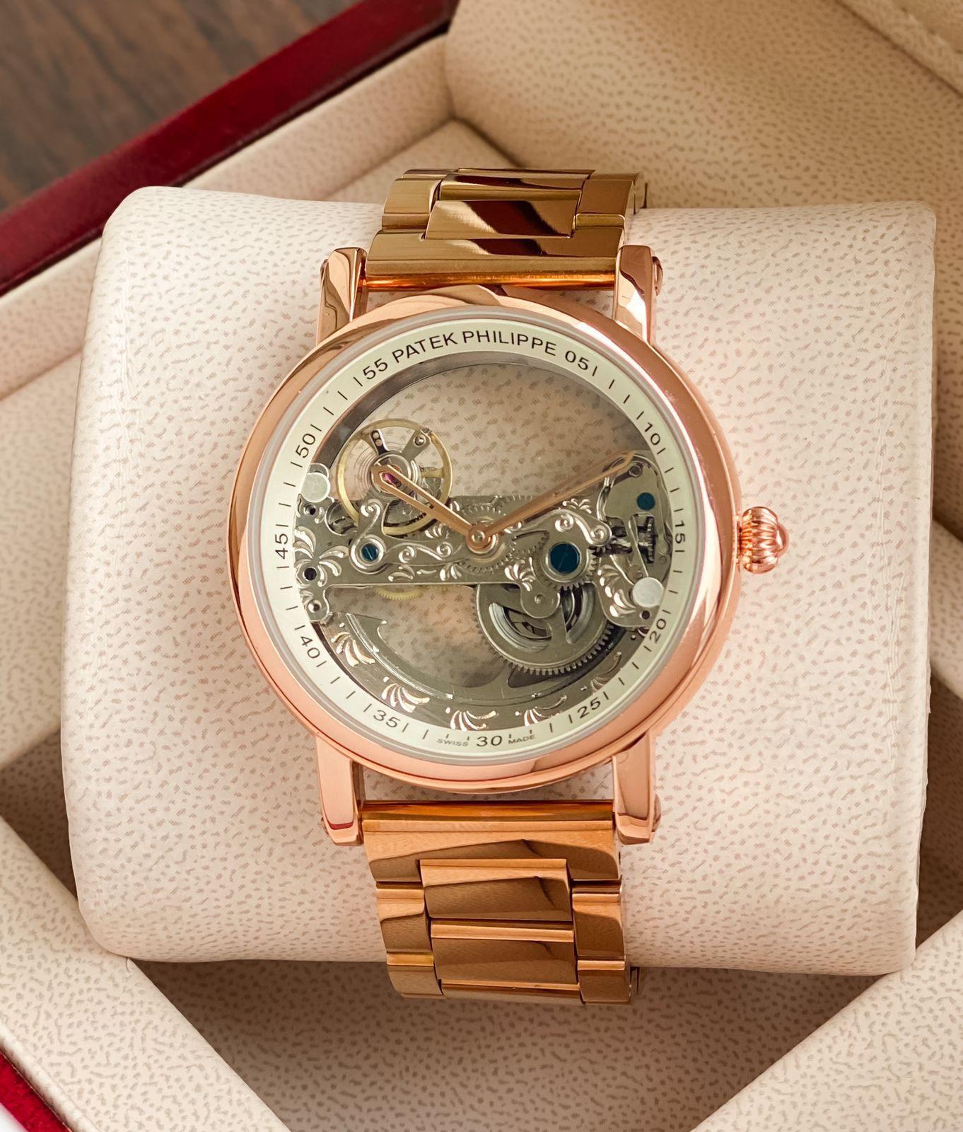 Pa_ek P_ilippe Complications Skeleton Rose Gold Watch
