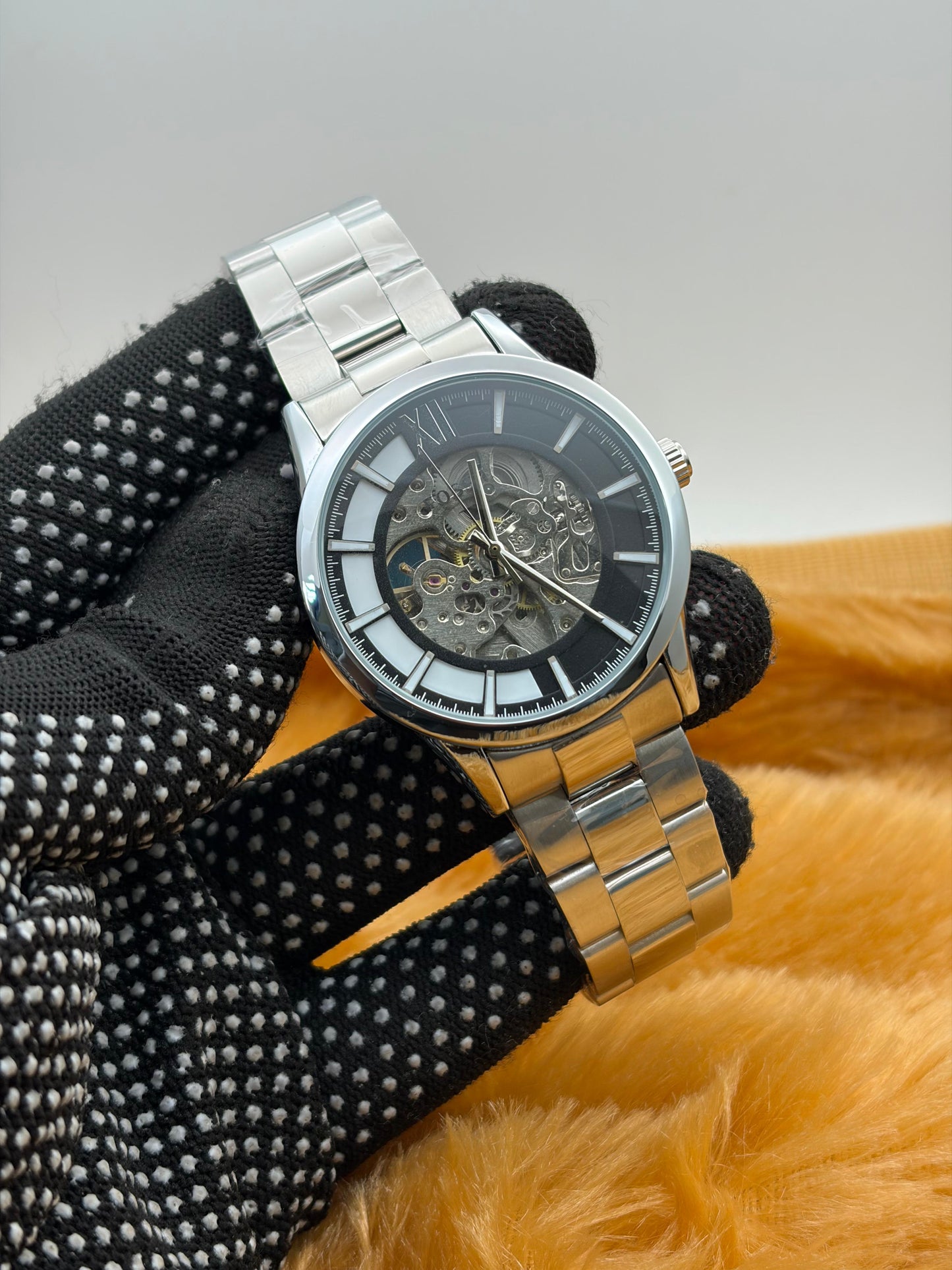Fos_il Townsman Automatic Black Stainless Steel Watch