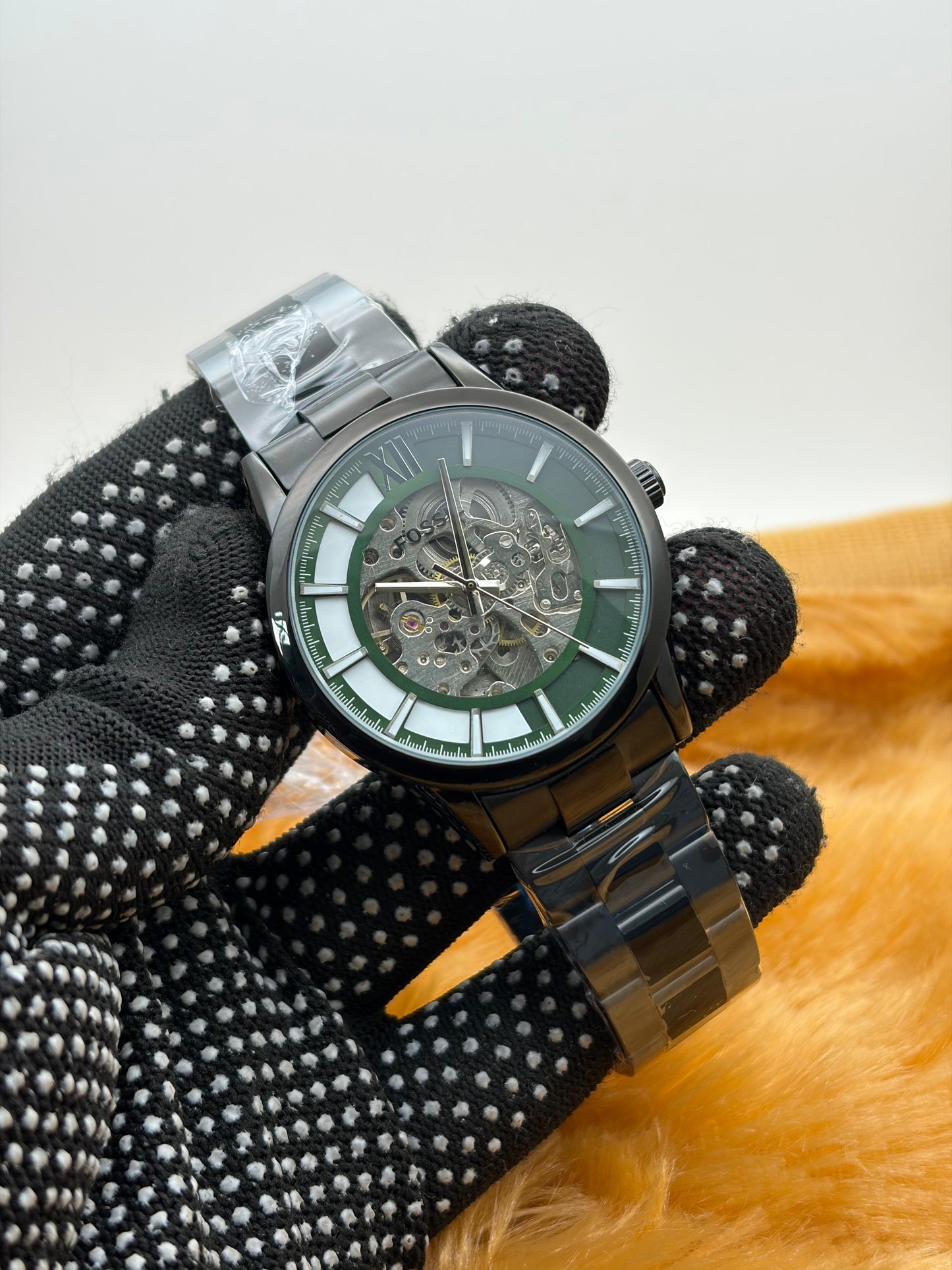 Fos_il Townsman Automatic Black Stainless Steel Watch