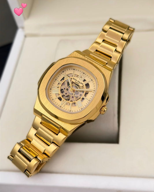 Pat_k Phili_pe Nautilus, Specifically in a Full Gold Skeleton