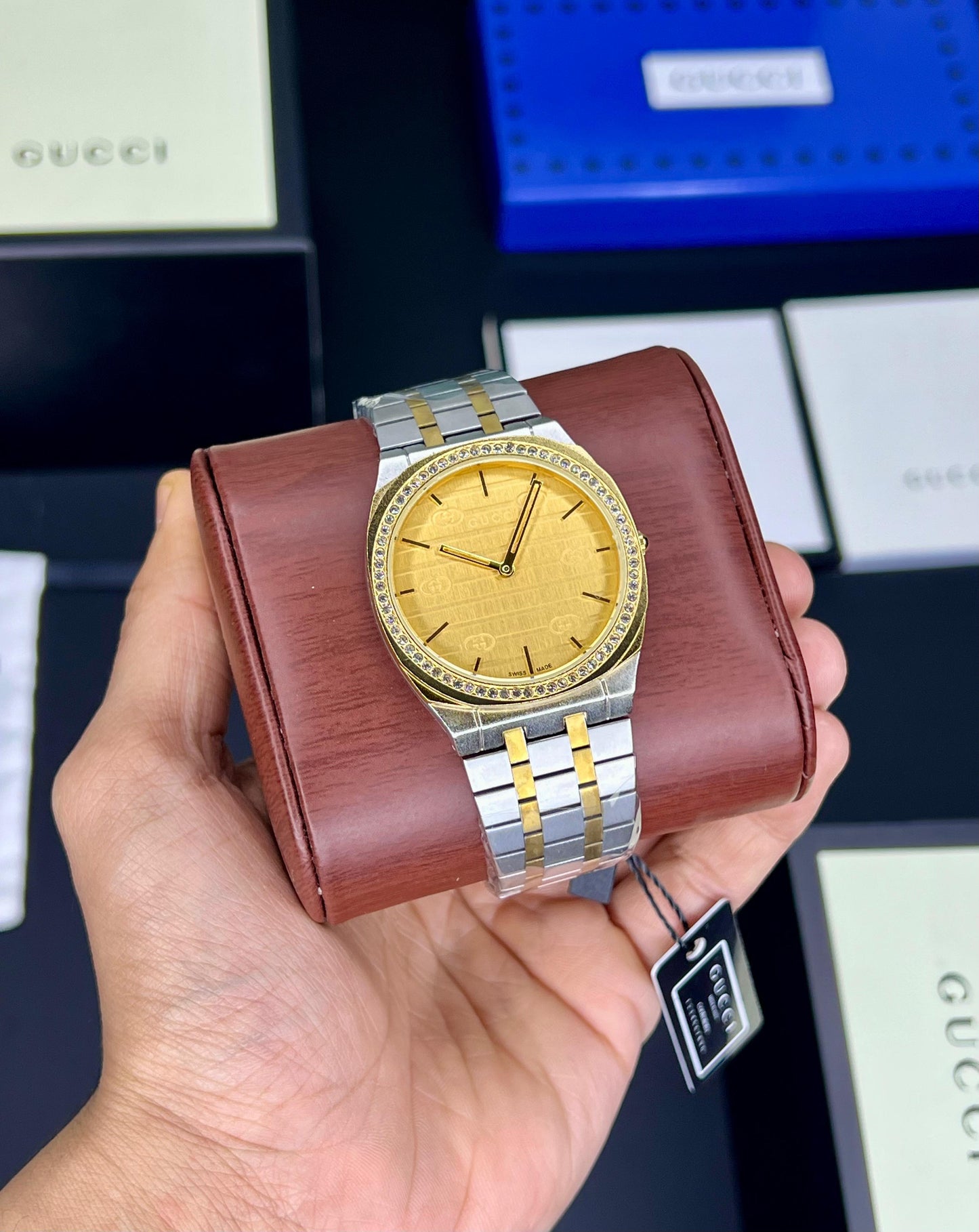 G_cci 25H (Two-Tone with Diamond Bezel)