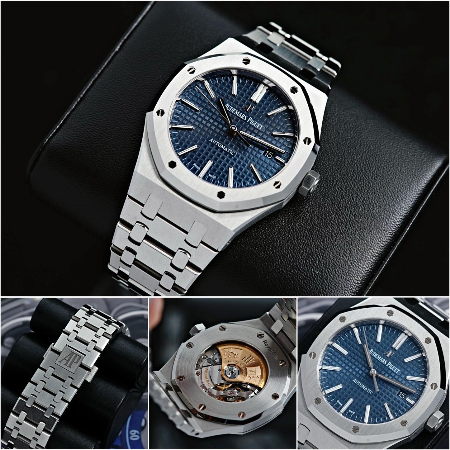 Aud@mars Piguet Royal Oak Selfwinding Steel Blue Dial