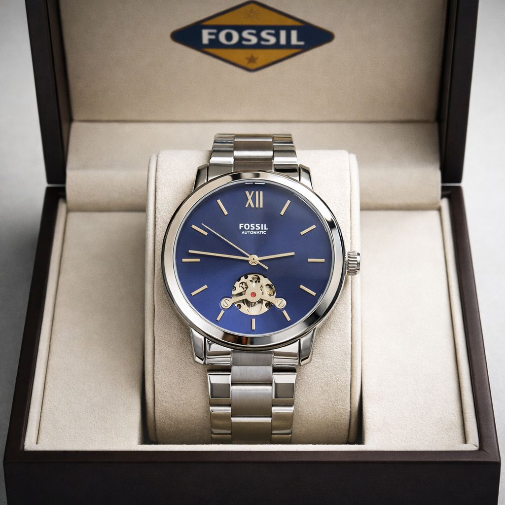 Fo_sil Townsman Automatic Men Watch - Blue Dial