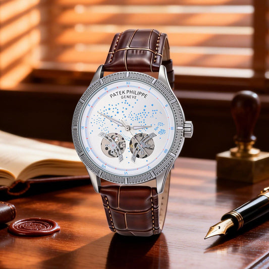 P@tek Phi_ippe Grand Complications "Sky Moon" Celestial - White Dial