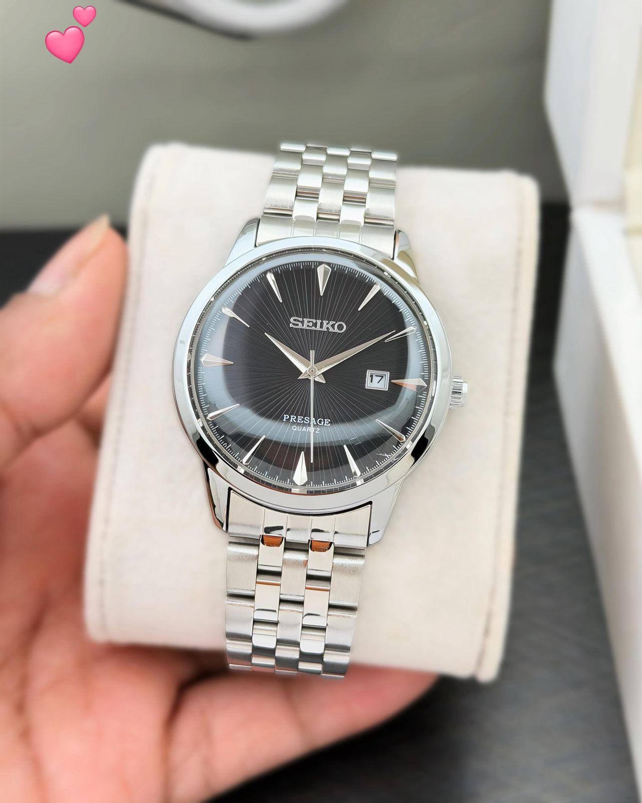 S_iko Presage "Cocktail Time" Black Dial