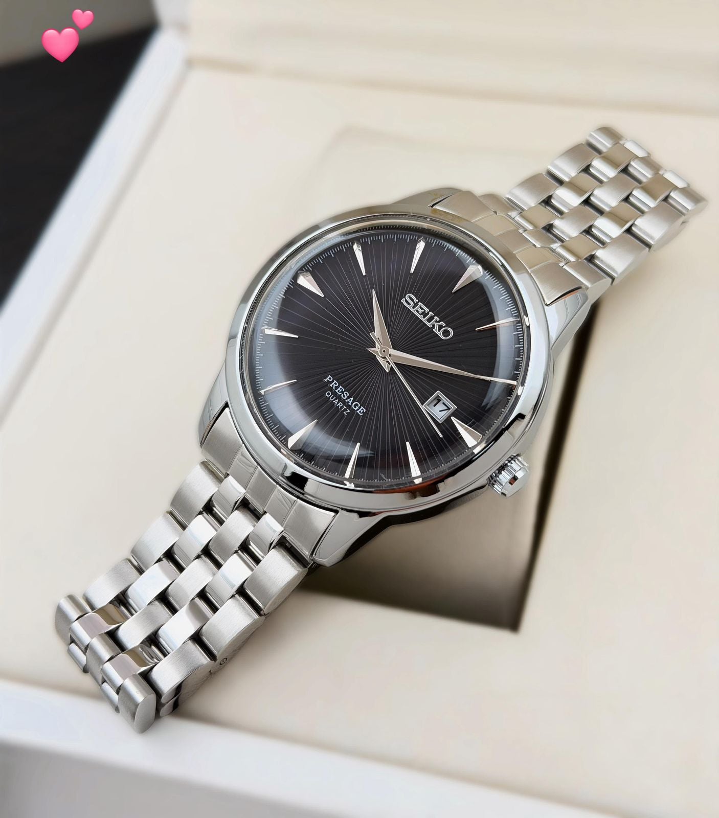 S_iko Presage "Cocktail Time" Black Dial