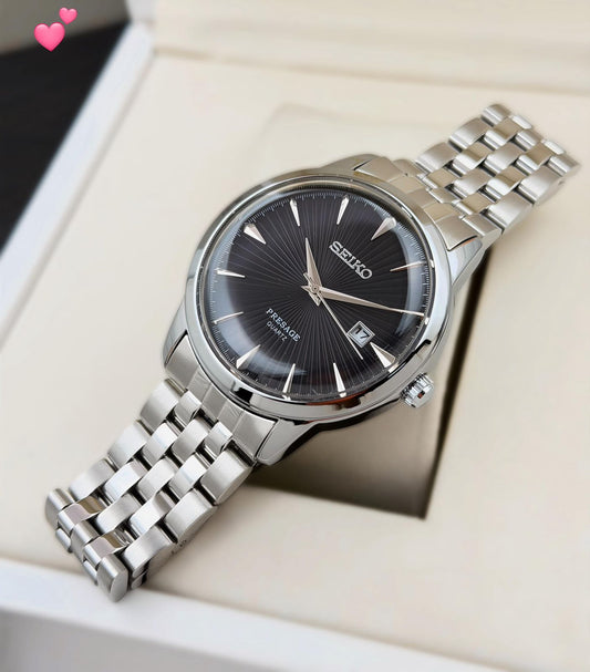 S_iko Presage "Cocktail Time" Black Dial