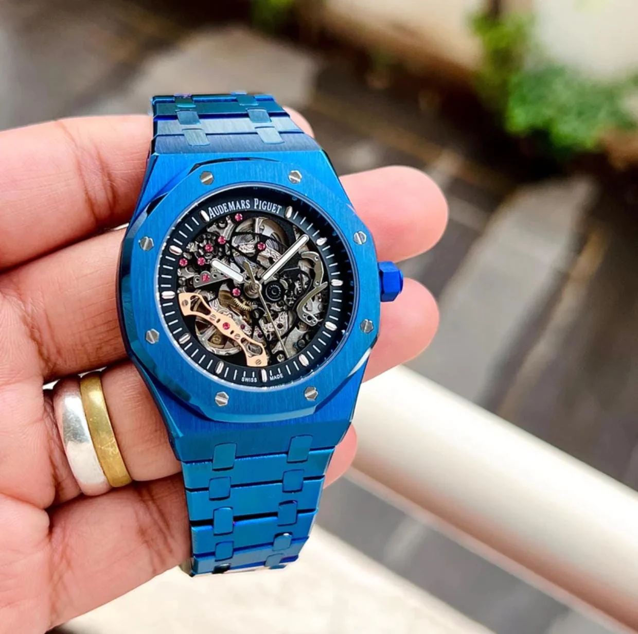 Au_emars Piguet Royal Oak Double Balance Wheel Open worked - Mens