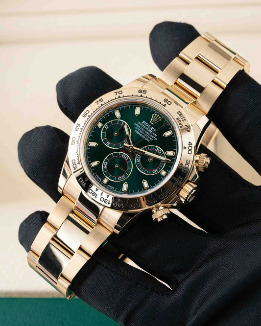 Ro_ex Daytona Gold Green And Yellow Gold Sub-dials Automatic Watch