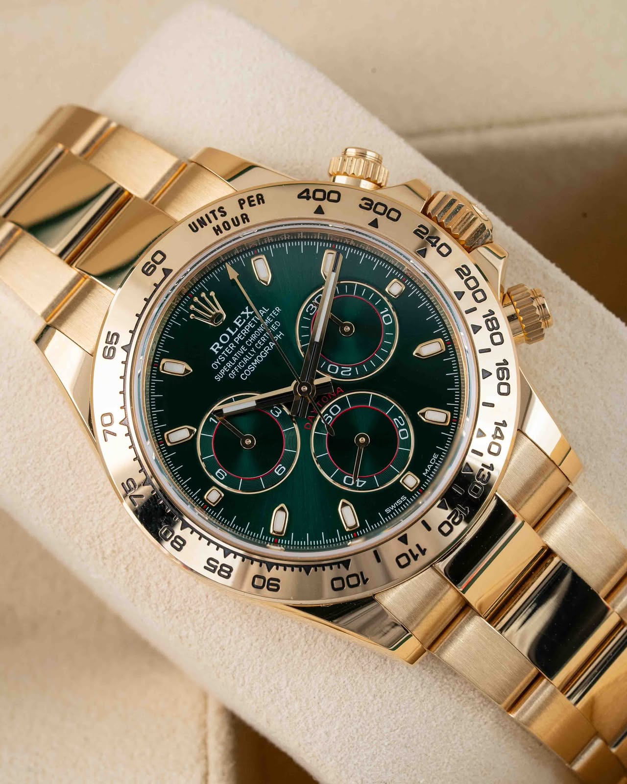 Ro_ex Daytona Gold Green And Yellow Gold Sub-dials Automatic Watch