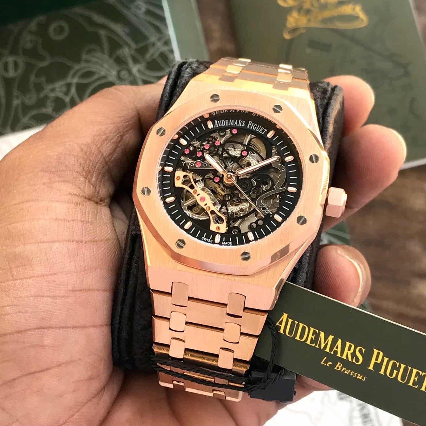 Au_emars Piguet Royal Oak Double Balance Wheel Openworked - Rose Gold