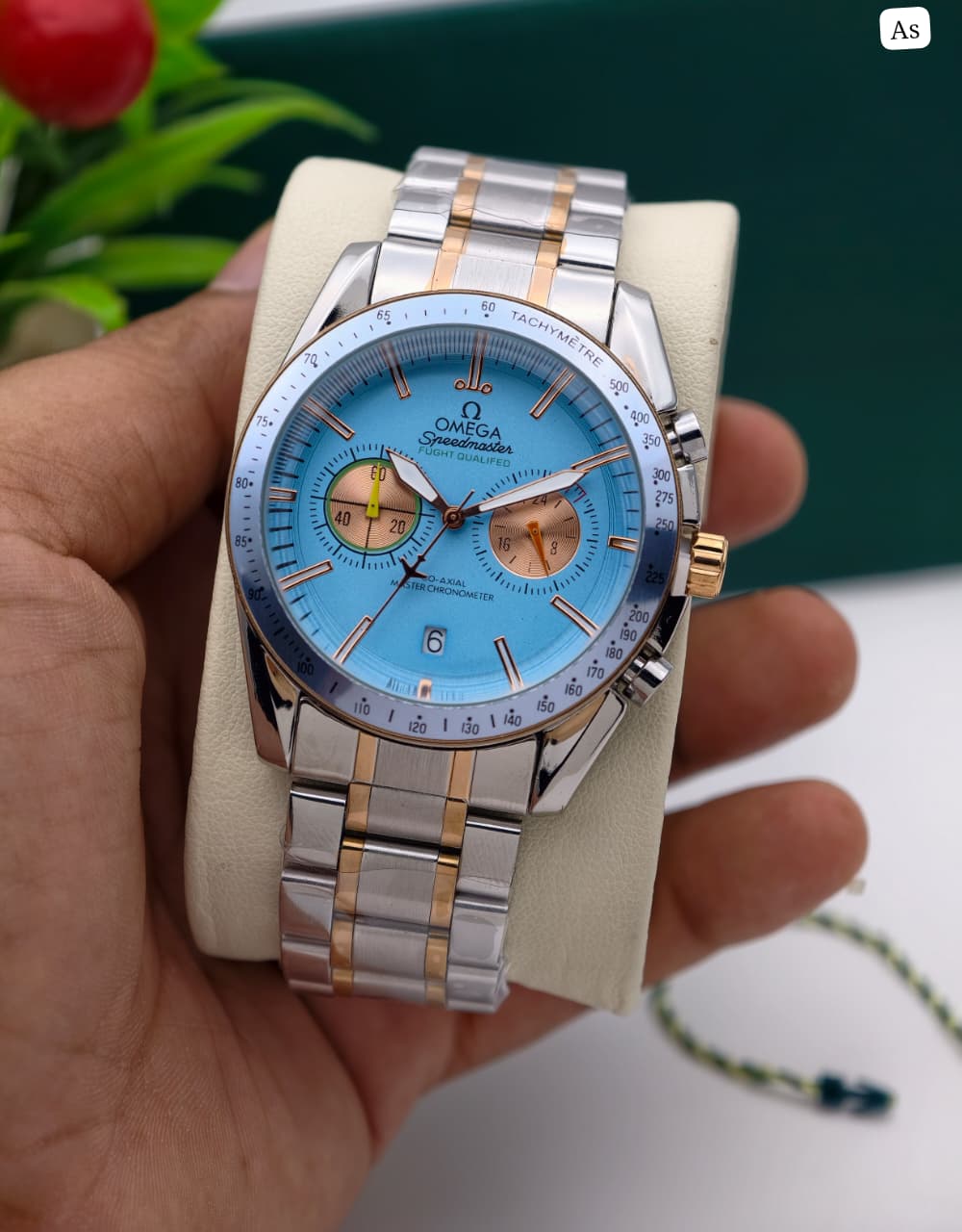 Om_ga for men’s watch - Blue Dial