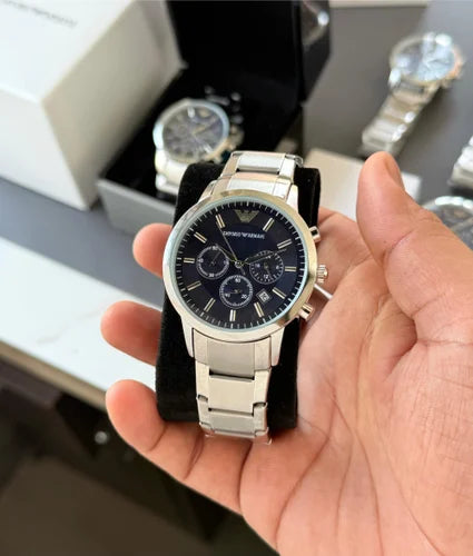 E_porio Armani Renato Analog Blue Dial Men's Watch