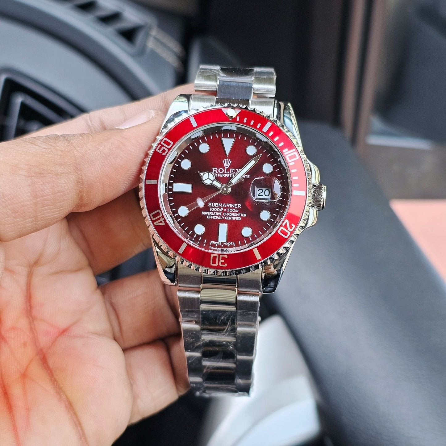 R_lex Red Submariner Luxury Watch