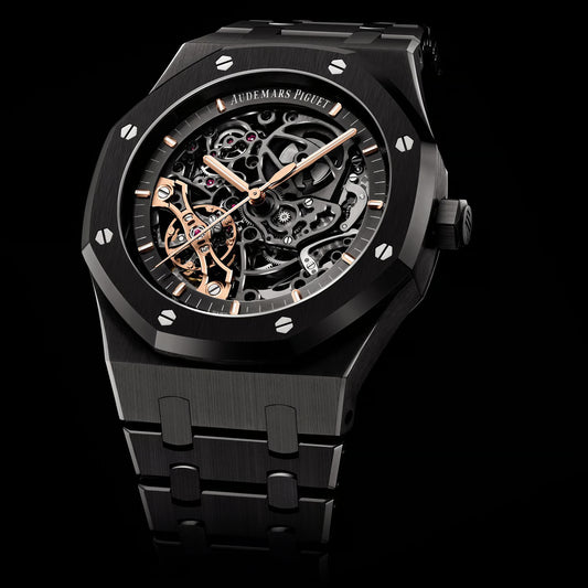@udemars Pi_uet Royal Oak Double Balance Wheel Openworked – Stainless Steel Black
