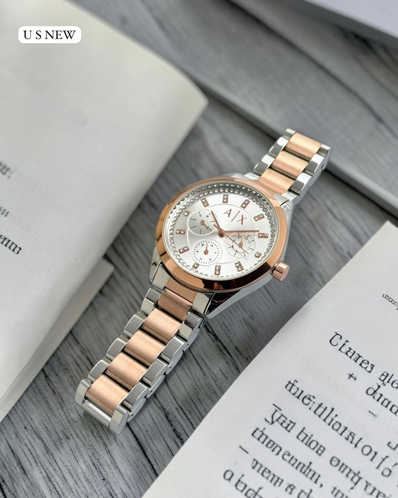 A_mani Exchange  Lady Giacomo Multifunction Watch for Women